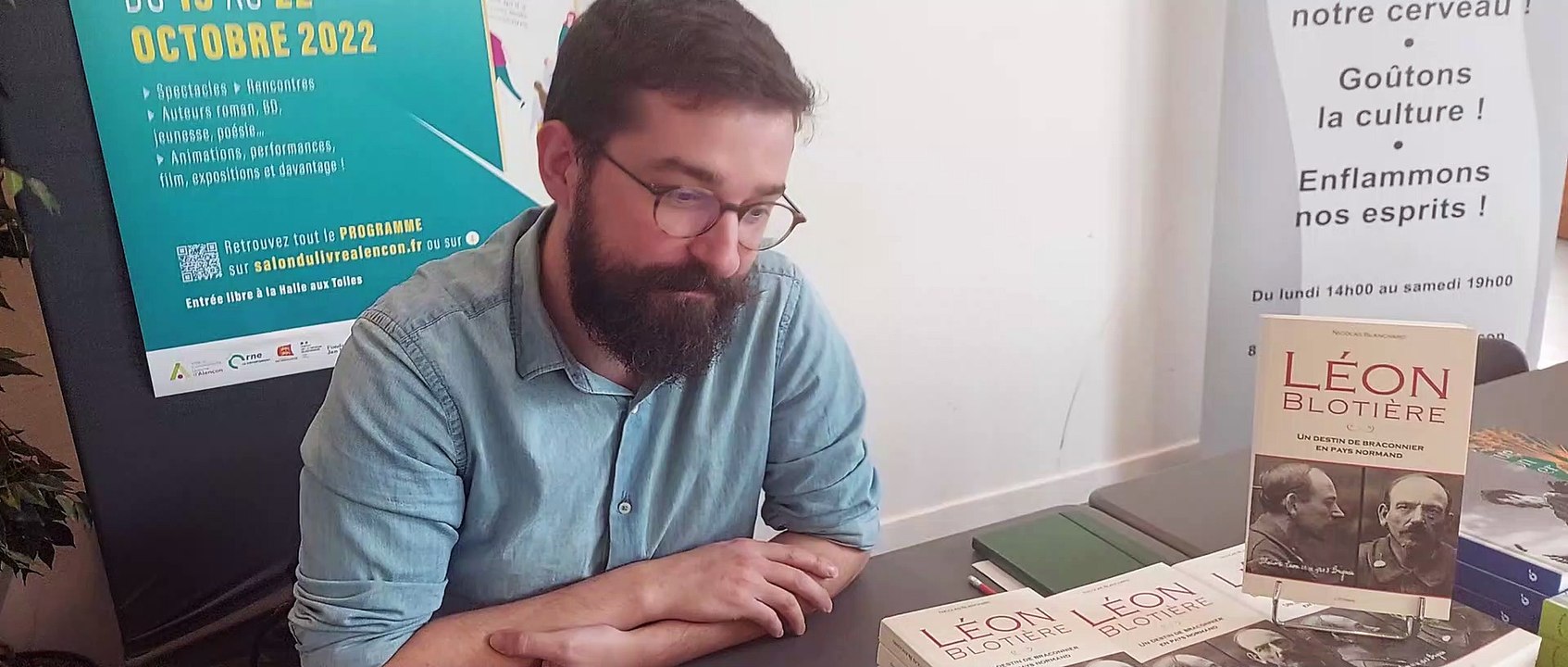 Nicolas Blanchard, auteur d'Alençon, en dédicace, à domicile, au festival des Livres et davantage