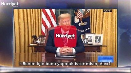 Dünya Trump’ı izlemişti… Konuşması öncesinde ilginç görüntüler