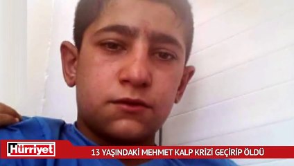 13 yaşındaki Mehmet, bisiklet kullanırken kalp krizi geçirip öldü
