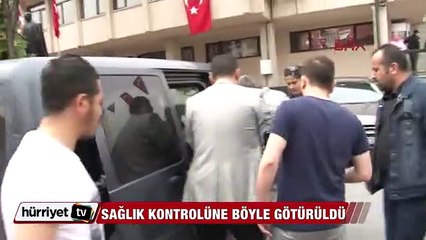 Eylemci çocuklar sağlık kontrolüne böyle götürüldüler