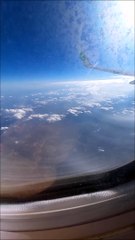 Vidéo Depuis le Hublot d'un Avion