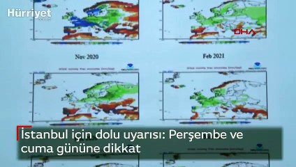 İstanbul için dolu uyarısı: Perşembe ve cuma gününe dikkat
