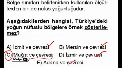 COĞRAFYA SORULARININ ÇÖZÜMLERİ