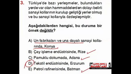 COĞRAFYA SORULARININ ÇÖZÜMLERİ