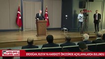 Erdoğan'dan Rusya ziyareti öncesi son dakika mesajları