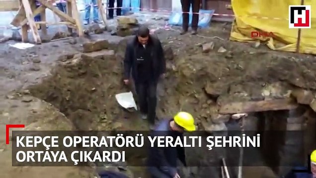 Çorum'da kepçe operatörü yeraltı şehrini ortaya çıkardı