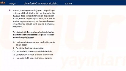 DİN-KONU TEST 1 Soru:8