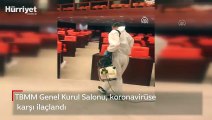TBMM, corona virüse karşı ilaçlandı