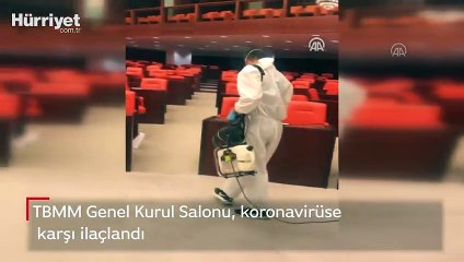 TBMM, corona virüse karşı ilaçlandı
