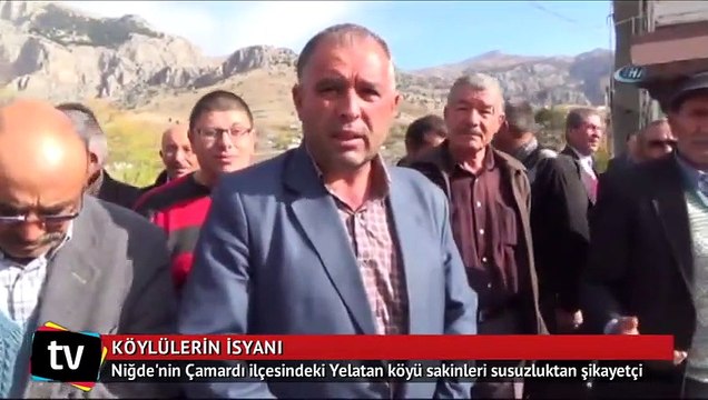 Niğde'de köylülerin su isyanı