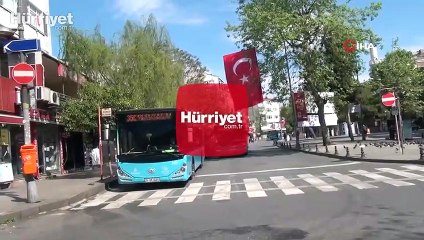 İETT otobüsünde yaşanan yoğunluk, kameralara yansıdı
