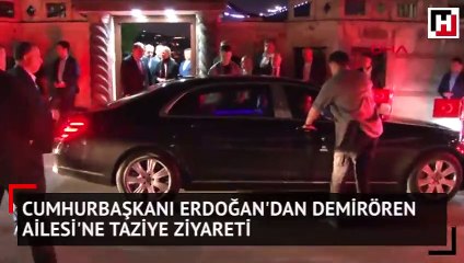 Cumhurbaşkanı Erdoğan'dan Demirören Ailesi'ne taziye ziyareti