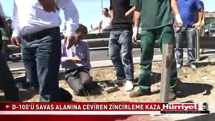E-5'İ SAVAŞ ALANINA ÇEVİREN ZİNCİRLEME KAZA