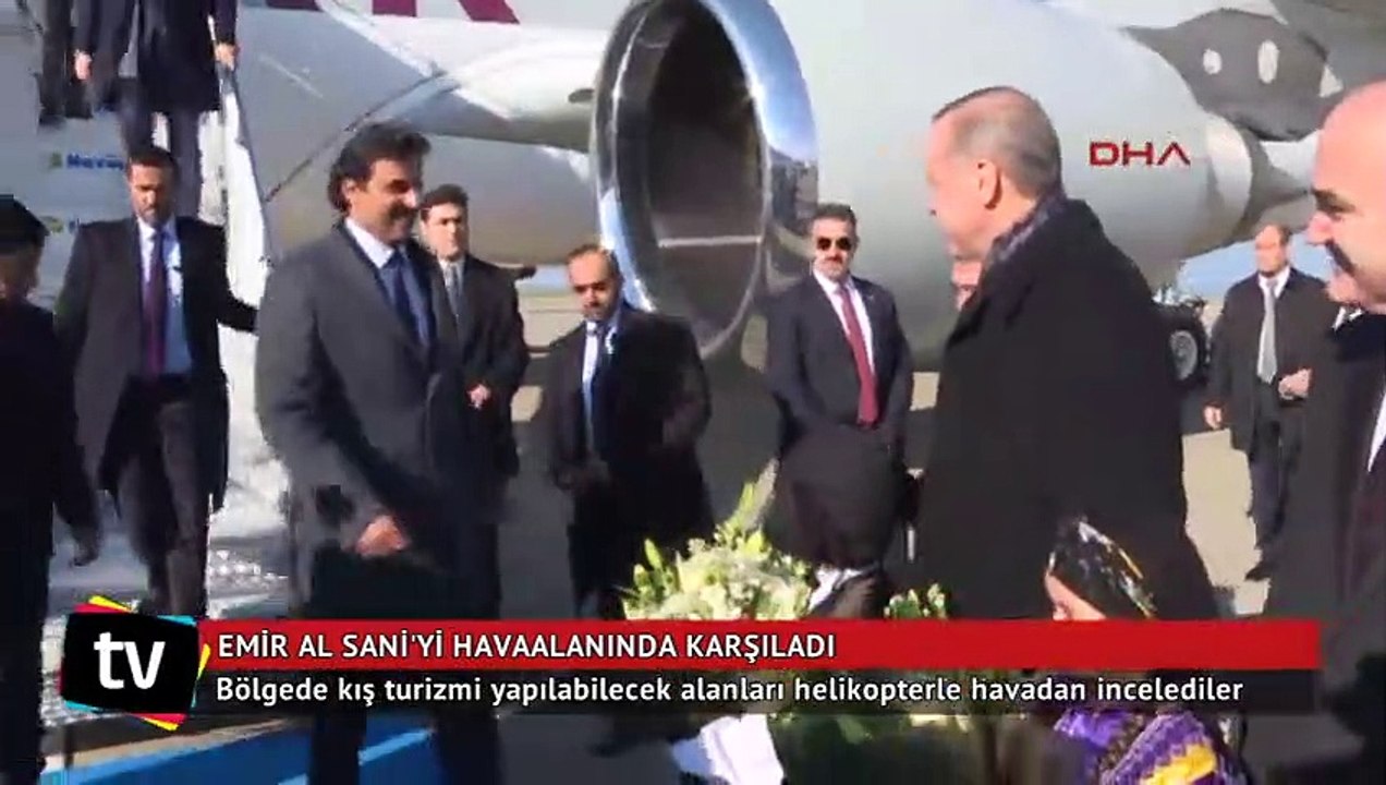 Cumhurbaşkanı Erdoğan, Emir Al Sani'yi havaalan...