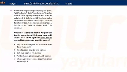 DİN-KONU TEST 1 Soru:4
