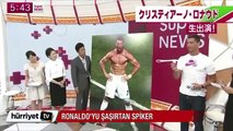 Cristiano Ronaldo'yu şaşırtan Japon spiker