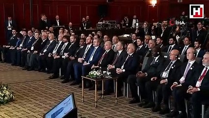 Cumhurbaşkanı Erdoğa Kızılay ve Kızılhaç İşbirliği Ağı Kuruluş Toplantısı’nda konuştu