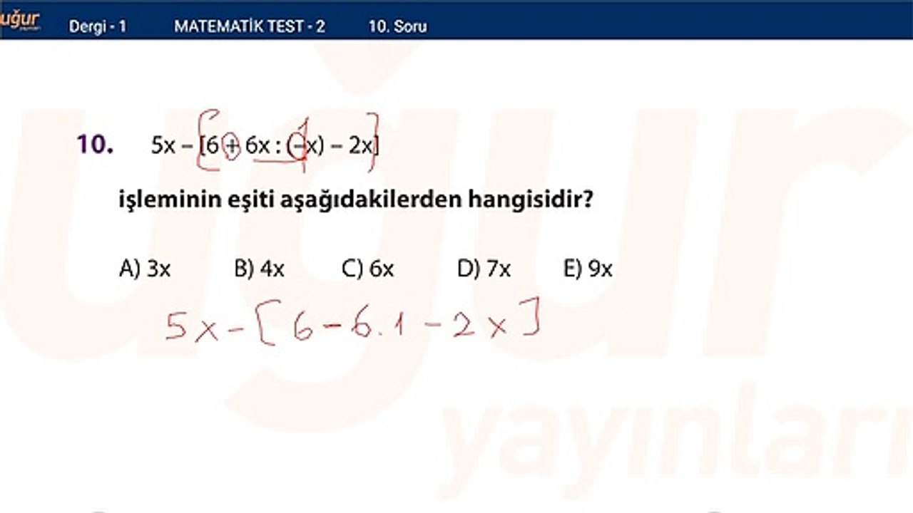 Temel Matematik – Test 2 Soru:10