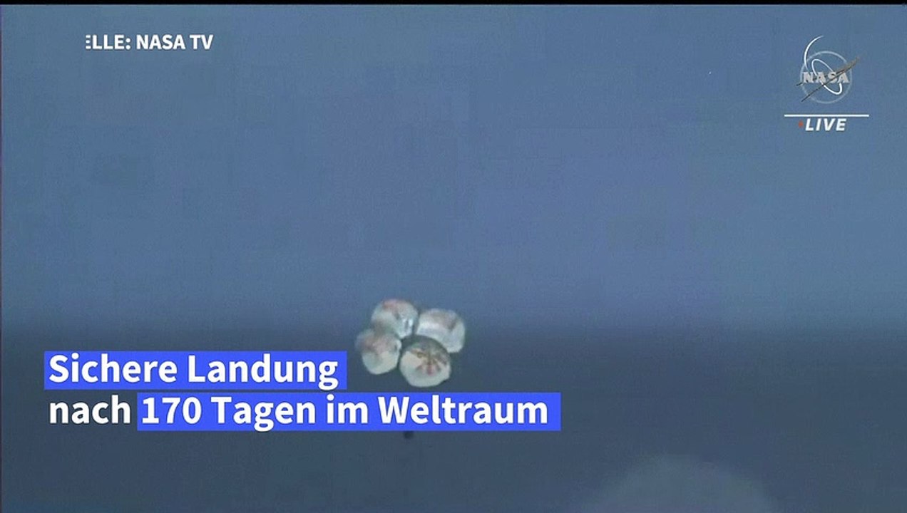 SpaceX-Raumkapsel bringt Astronauten sicher von der ISS zurück