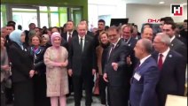 Cumhurbaşkanı Erdoğan çocuklarla birlikte şarkı söyledi