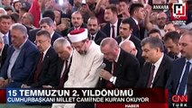 Cumhurbaşkanı Erdoğan şehitler için Kuran okudu
