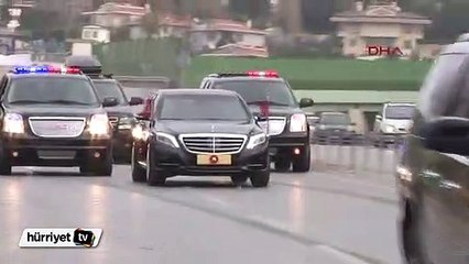 Lodos, Cumhurbaşkanı Erdoğan'ın konvoyunu yavaşlattı