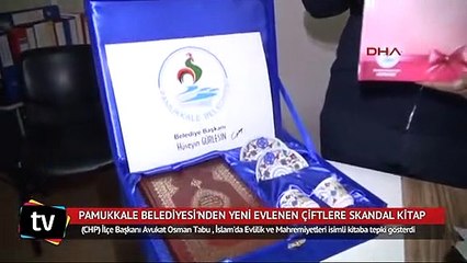 Belediyeden yeni evlenen çiftlere skandal kitap
