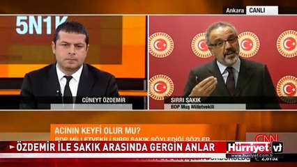ÖZDEMİR İLE SAKIK ARASINDA GERGİN ANLAR