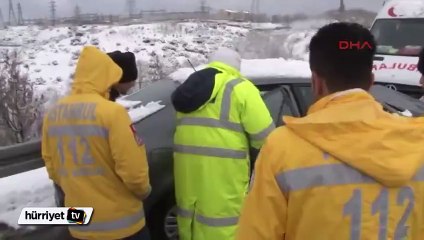 Okmeydanı'ndaki kaza trafiği felç etti