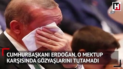 Cumhurbaşkanı Erdoğan gözyaşlarını tutamadı