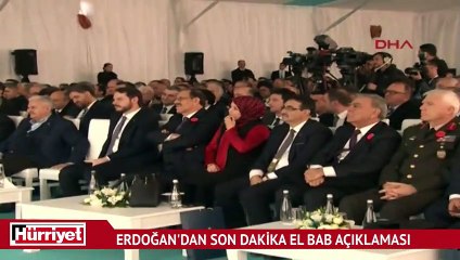 Erdoğan'dan son dakika El Bab açıklaması