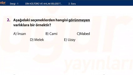 DİN-KONU TEST 1 Soru:2