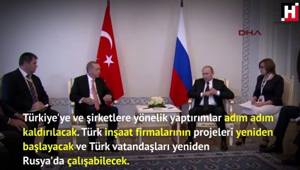 Putin ve Erdoğan görüşmesinden 5 önemli karar
