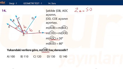 Geometri - Test 1 Soru : 14