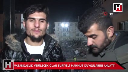 Vatandaşlık verilecek olan Suriyeli Mahmud duygularını anlattı