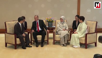 Cumhurbaşkanı Erdoğan, Japon İmparatoru Naruhito ile görüştü