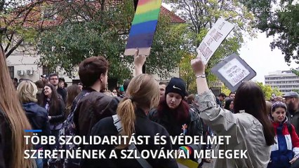 Ezrek tüntettek a homofóbia ellen Pozsonyban