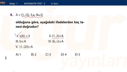 Matematik-Test Soru:4