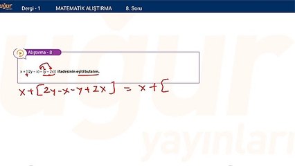 Temel Matematik - Temel İşlemler Alıştırmalar Soru:8