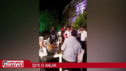 Düğünde kalaşnikoflu damat dehşeti kamerada