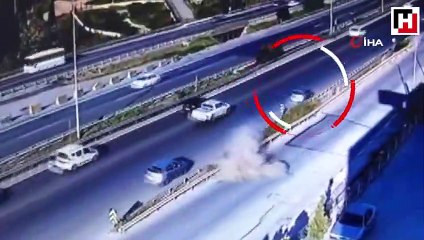 D-100 Karayolu'nda feci makas kazası