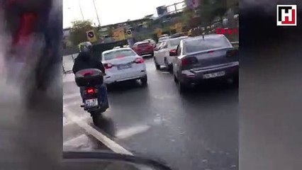 Trafikte terör estirdi  gözaltına alınınca polise direndi