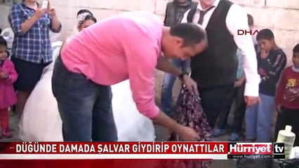 DAMADA ŞALVAR GİYDİRİP OYNATTILAR
