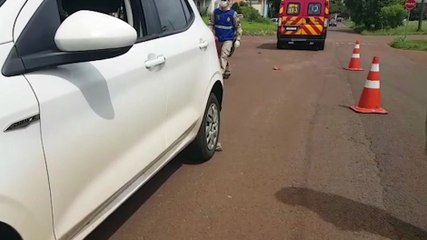 Motociclista fica ferida após acidente de trânsito no Alto Alegre
