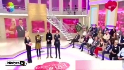 Damat adayı stüdyoyu terk etti