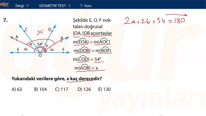 Geometri - Test 1 Soru: 7