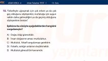 Felsefe - Ahlak Felsefesi Test - Soru : 10