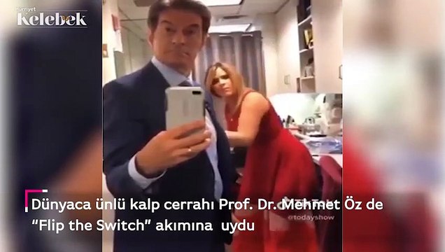 Kırmızı elbiseli Dr. Öz