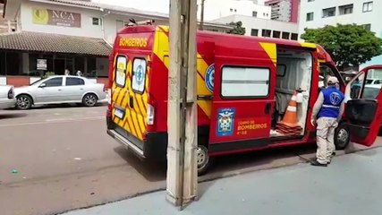 Mulher sofre contusão no crânio após cair em restaurante no Centro