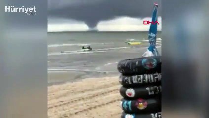 Tayland'daki dev hortum kamerada